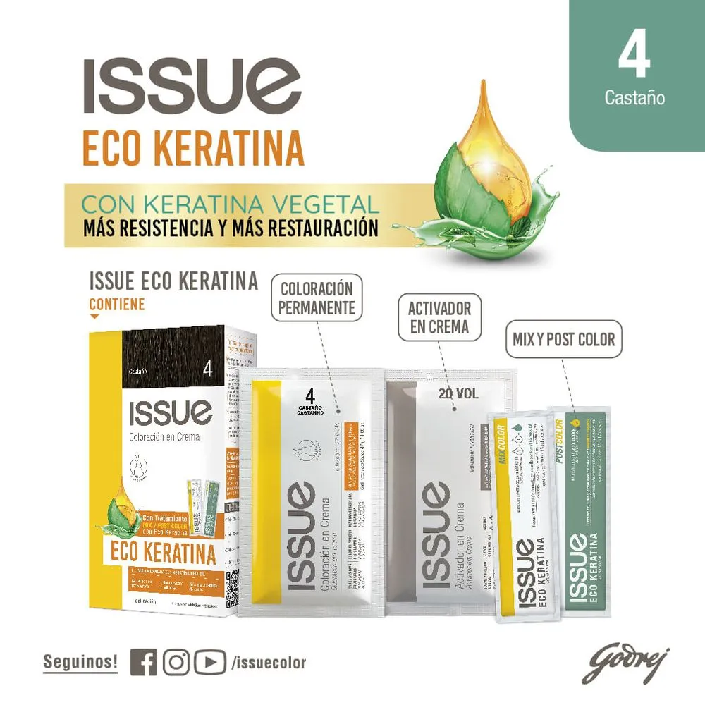Issue Kit Coloración Permanente Eco Keratina