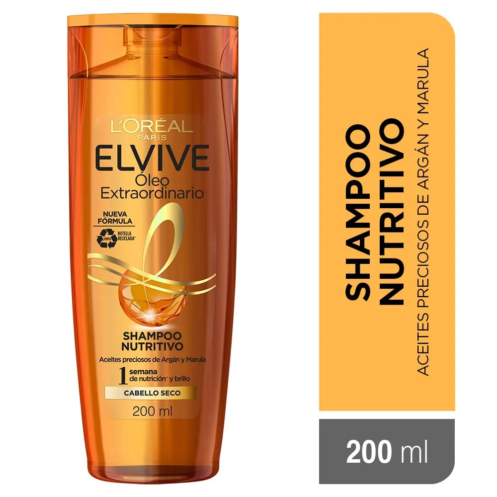 Elvive Shampoo Oleo Extraordinario Nutricion Universal