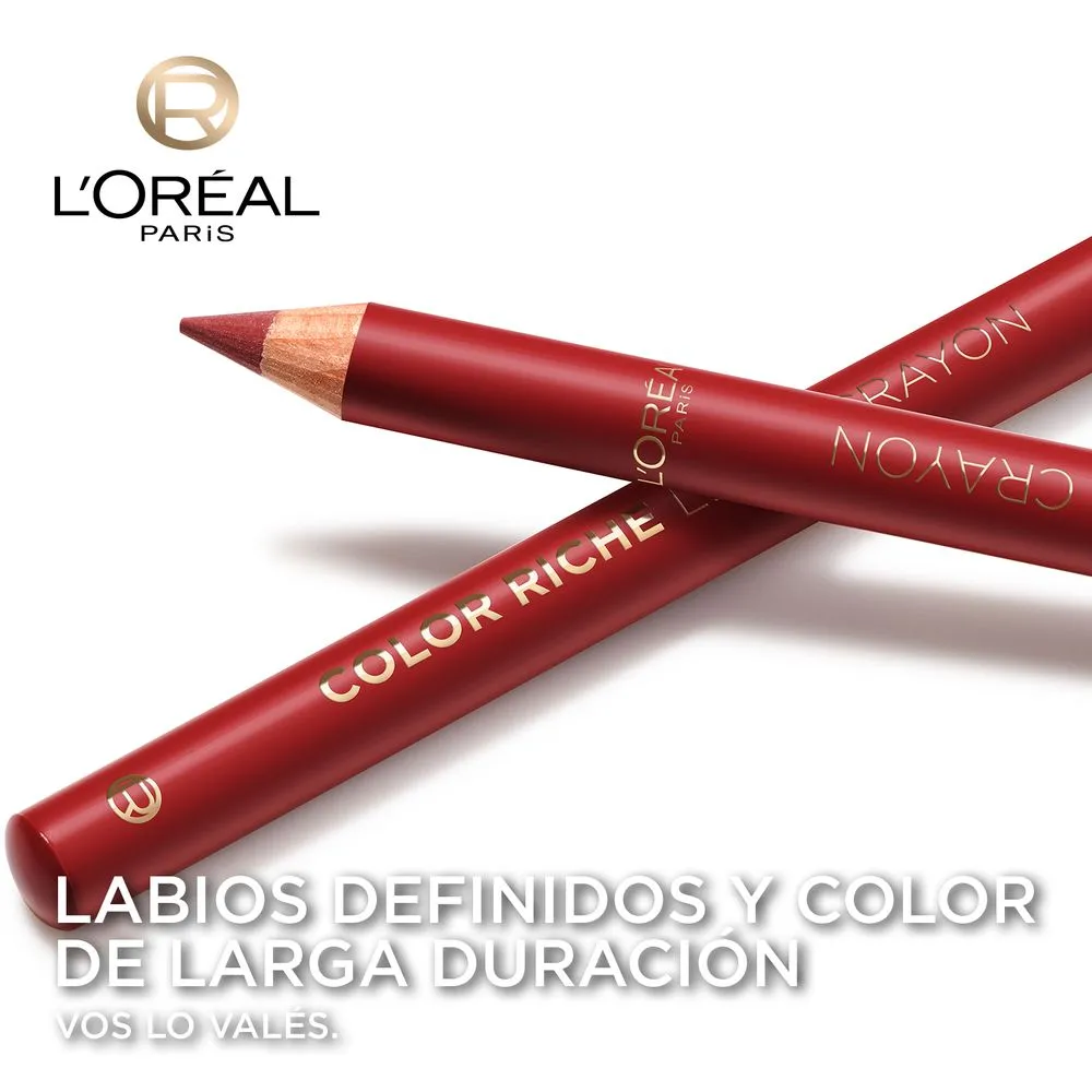L'Oréal París Delineador De Labios Color Riche Le Lip Crayon
