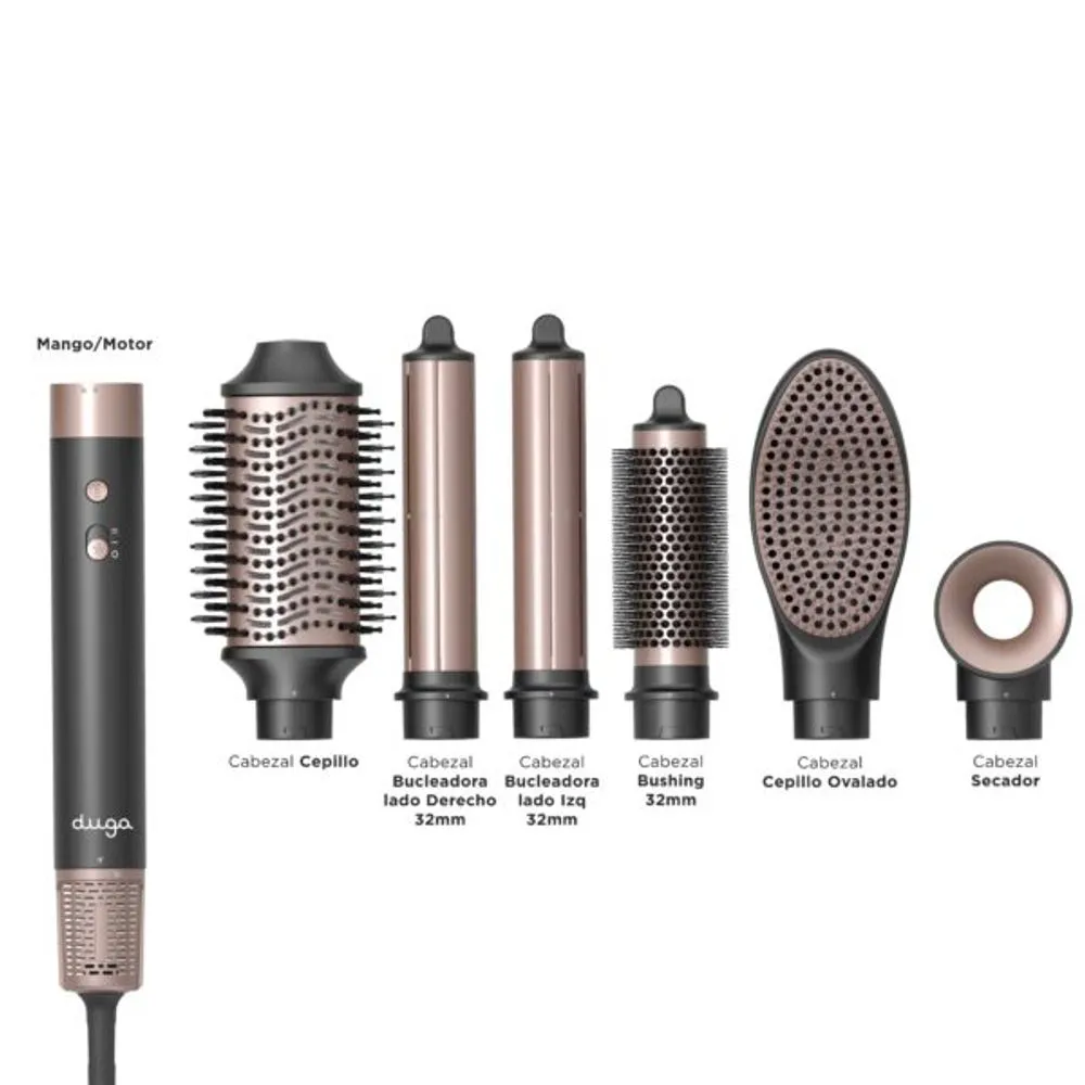 Duga Kit Dryer Brush Ionic con 6 cabezales