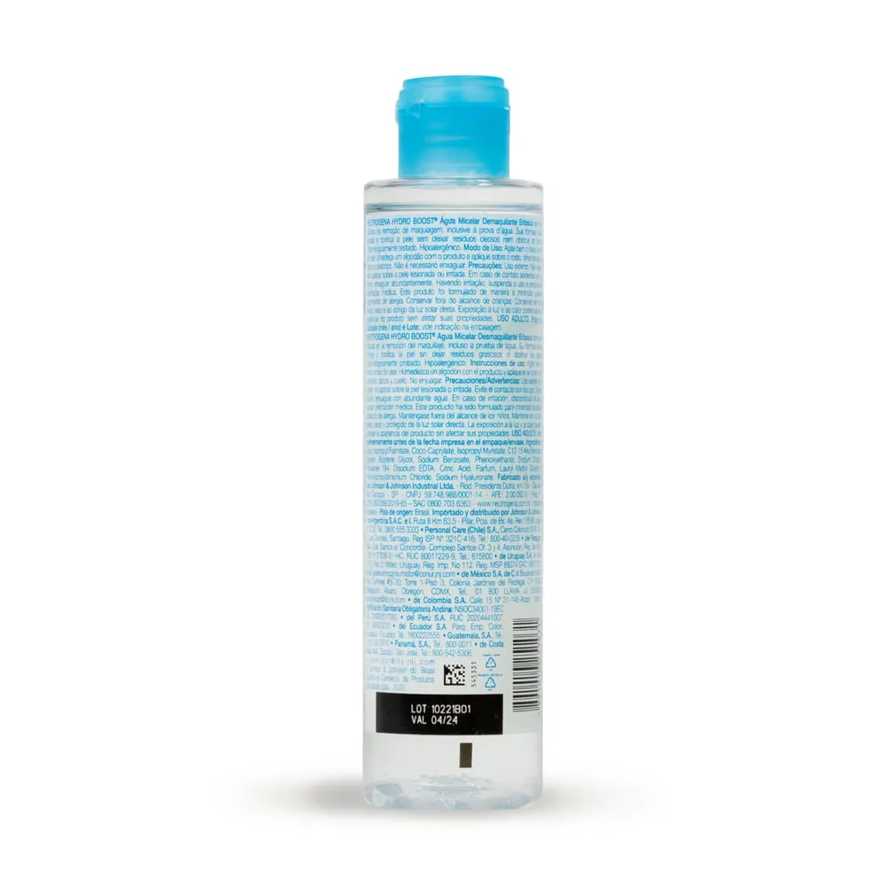 Neutrogena Agua Micelar Bifásica Con Ácido Hialurónico Hydro Boost