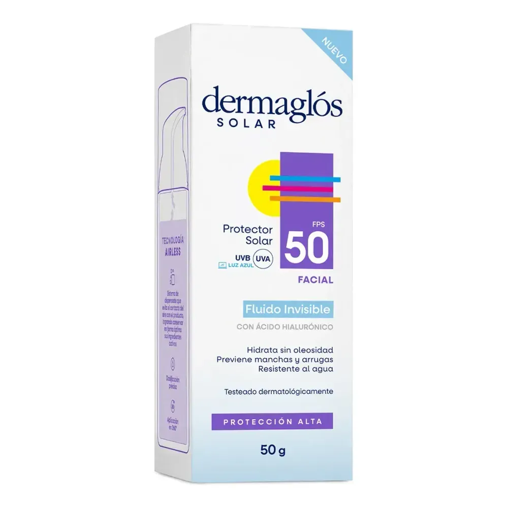 Dermaglós Dermaglós Protector Solar Facial Fps50 Fluido Invisible