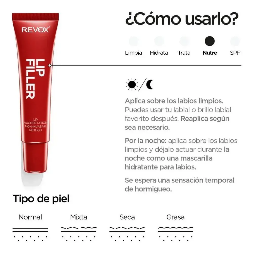 Revox Voluminizador De Labios No Invasivo Hyaluronic Acid Lip Filler