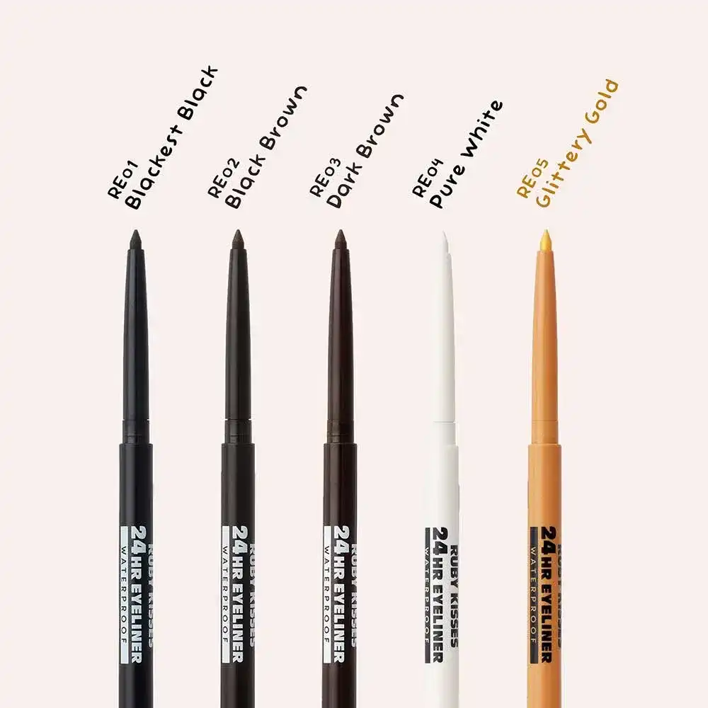Ruby Kisses Delineador de Ojos Retráctil 24H Waterproof ¡5 colores! | Ruby Kisses