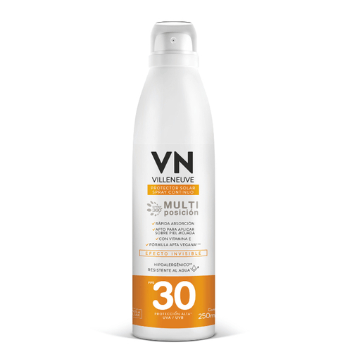 VN Protector Solar Multi Posición Efecto Invisible FPS 30