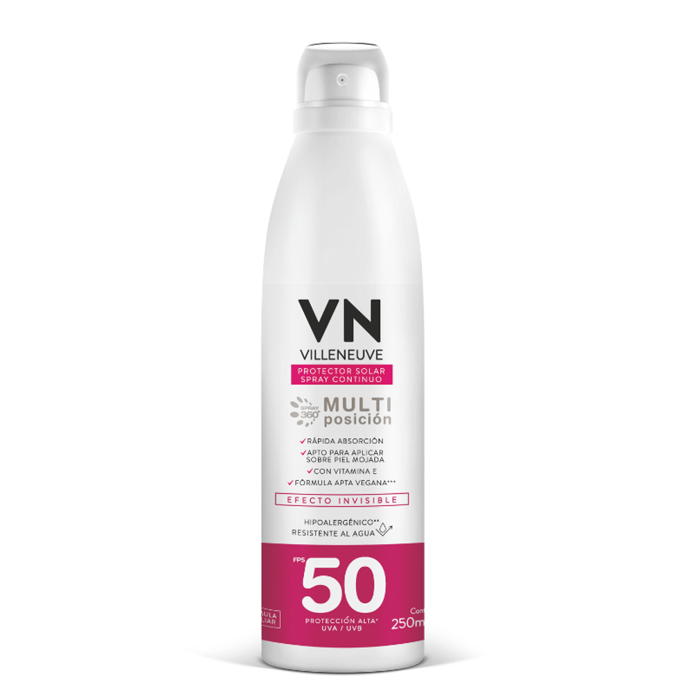 VN Protector Solar Multi Posición Efecto Invisible FPS 50