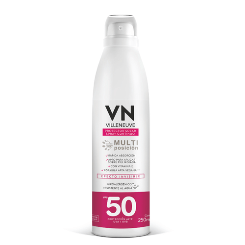 VN Protector Solar Multi Posición Efecto Invisible FPS 50