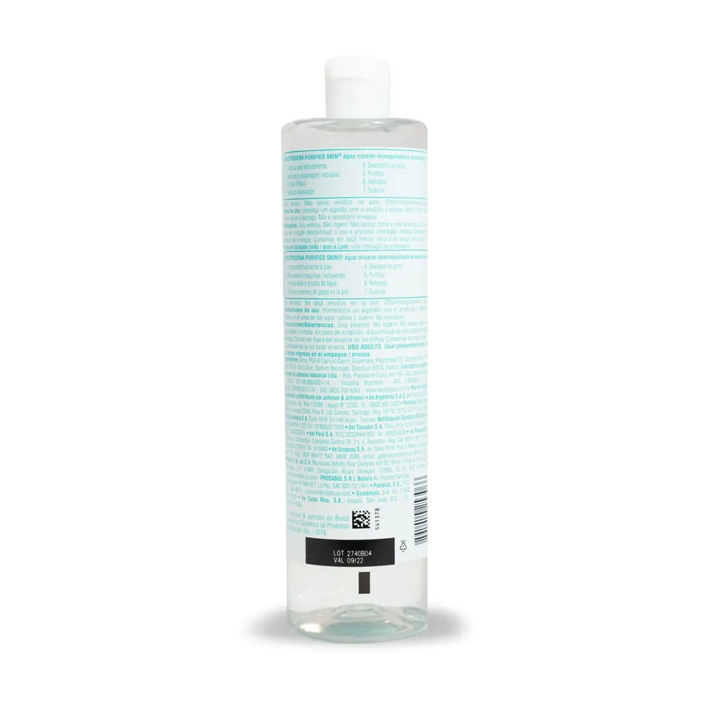 Neutrogena Agua Micelar Desmaquillante 7 en 1 PURIFIED SKIN®
