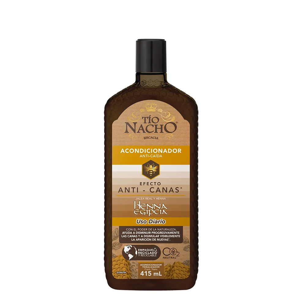 Tío Nacho Acondicionador Anti-Canas Con Henna Egipcia