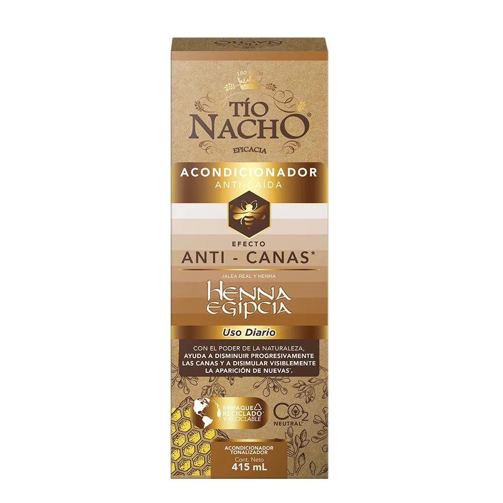 Tío Nacho Acondicionador Anti-Canas Con Henna Egipcia