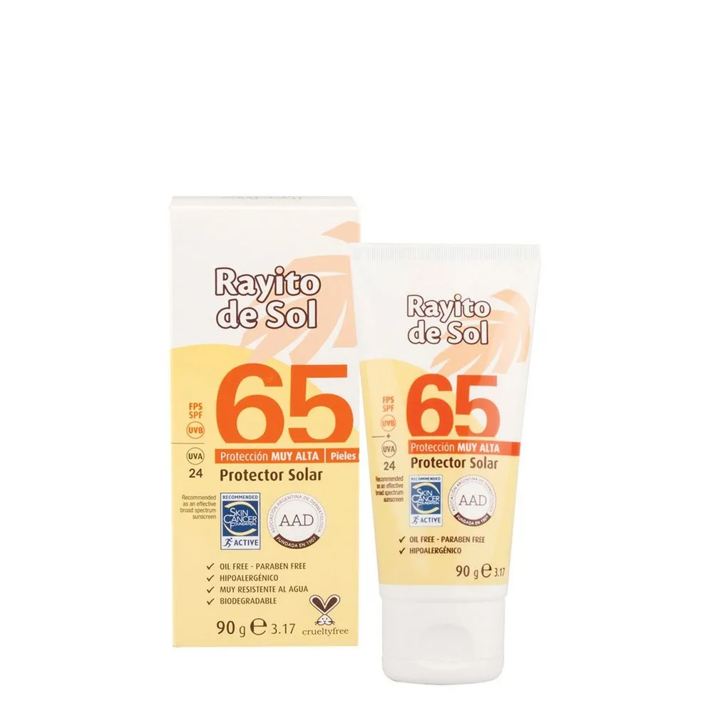 Rayito de Sol Protector Solar Oil Free Hipoalergénico FPS 65