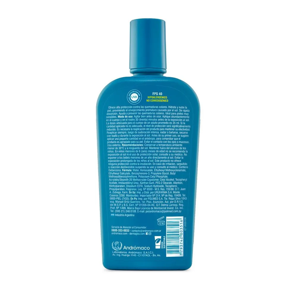 Dermaglós Protector Solar Con Vitamina E FPS 40