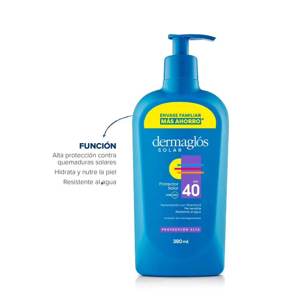 Dermaglós Protector Solar Con Vitamina E FPS 40