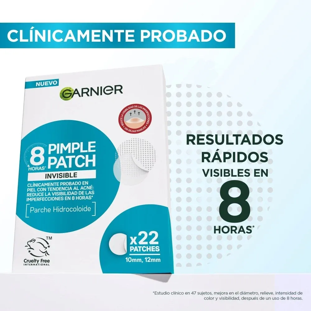 Garnier Pimple Patch 8Hs Invisible Parches para Granos