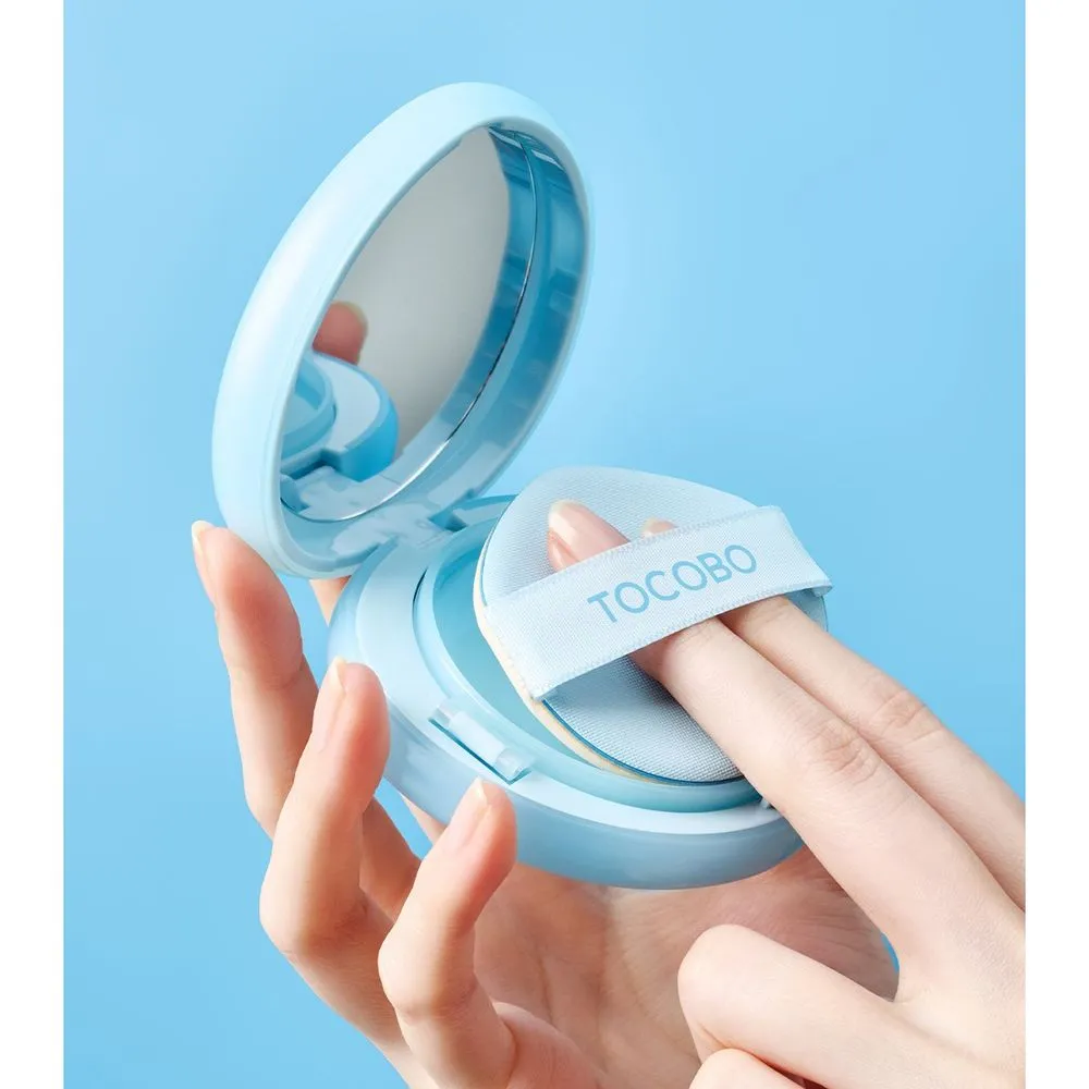 Tocobo Protector Solar en Cojín Blanqueador y Antiarrugas Blur Finish Sun Cushion 00 PURE