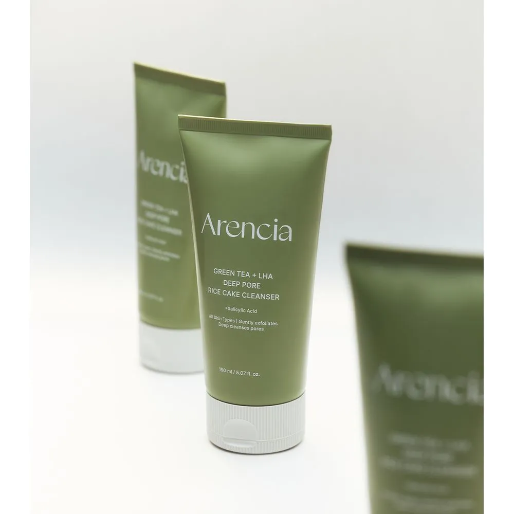Arencia Limpiador de Poros Profundo Green Tea + LHA Deep Pore Rice Cake Cleanser