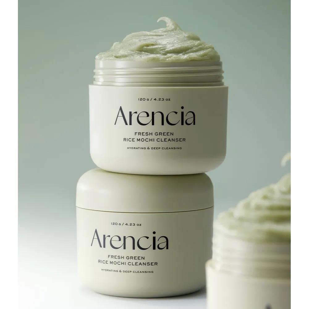 Arencia Limpiador Facial Artesanal Purificante Fresh Green Rice Mochi Cleanser