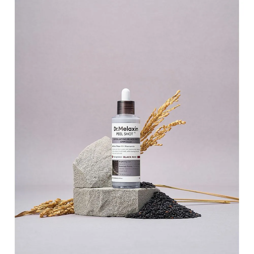 Dr. Melaxin Ampolla Exfoliante Renovadora Peel Shot Glow Black Rice Ampoule