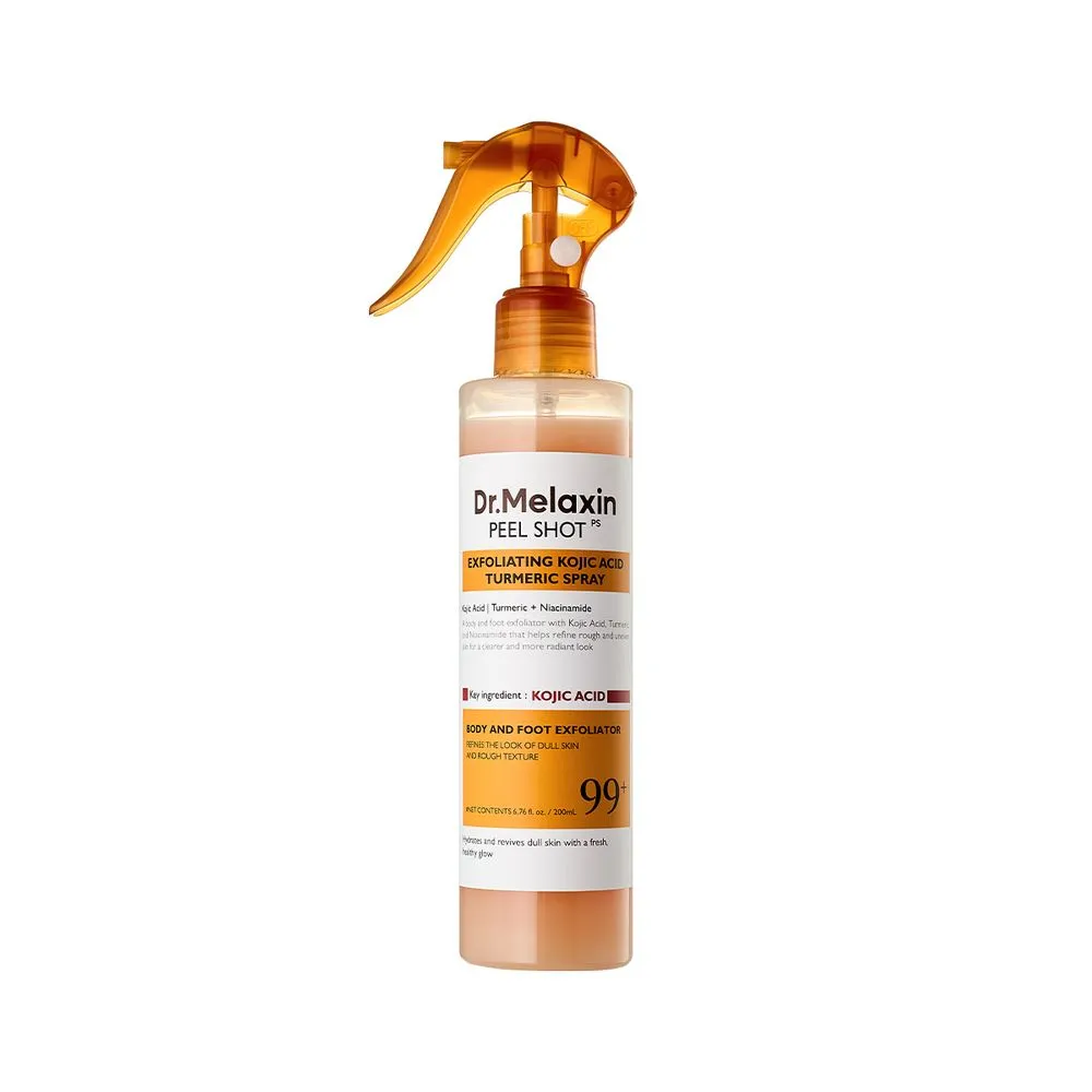 Dr. Melaxin Exfoliante Corporal e Iluminador Body Keratin Care Kojic Acid Turmeric Spray