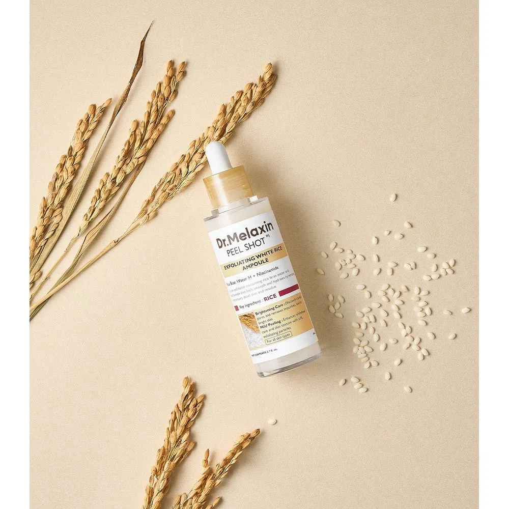 Dr. Melaxin Ampolla Exfoliante e Iluminadora Peel Shot Glow White Rice Ampoule