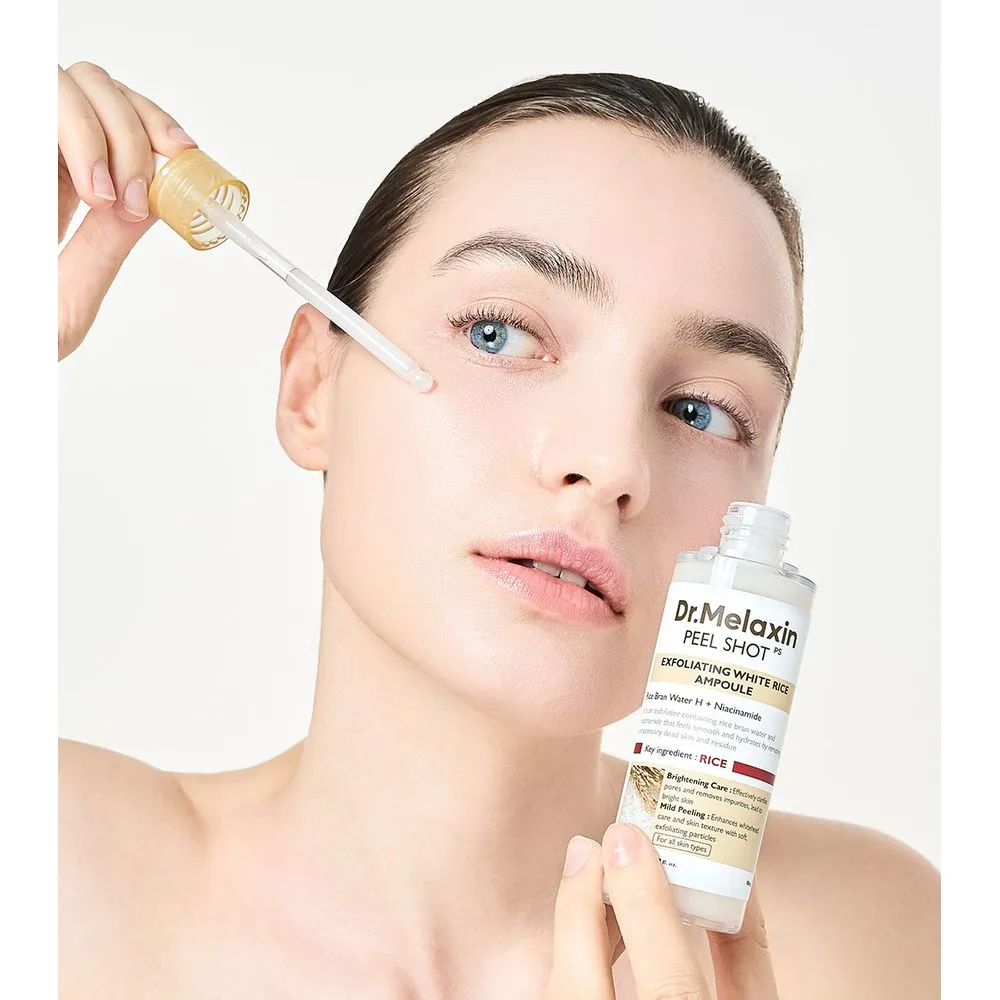 Dr. Melaxin Ampolla Exfoliante e Iluminadora Peel Shot Glow White Rice Ampoule