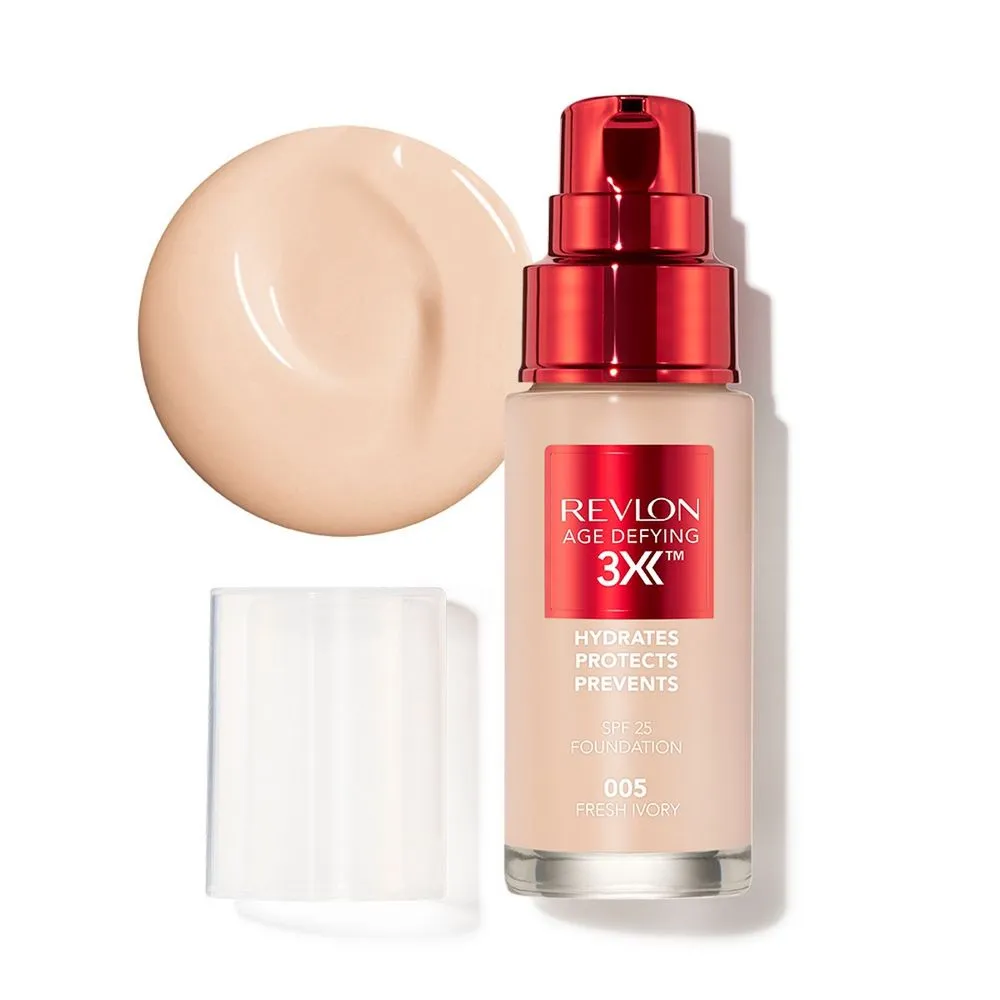 Revlon Base de Maquillaje Age Defying 3X Foundation SPF 25