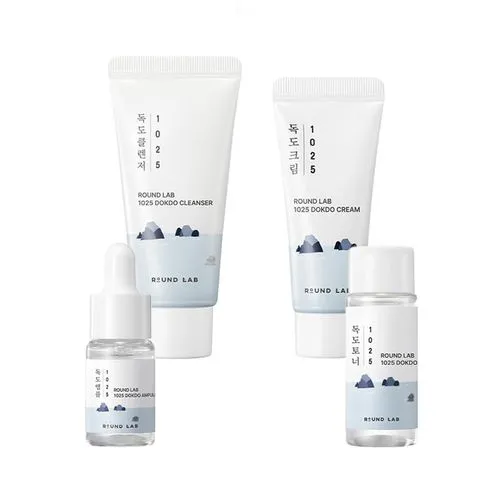 Round Lab Kit de rutina hidratante 1025 Dokdo Travel Routine Trial Kit