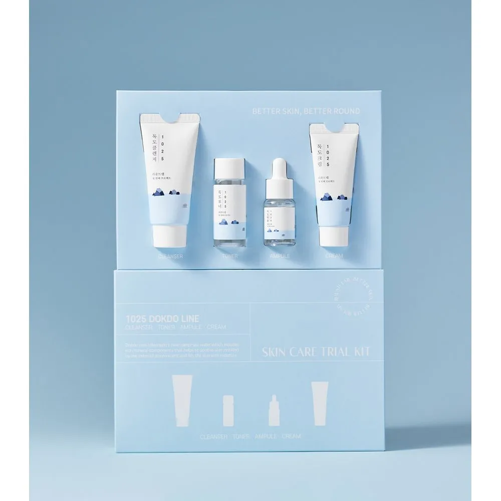 Round Lab Kit de rutina hidratante 1025 Dokdo Travel Routine Trial Kit
