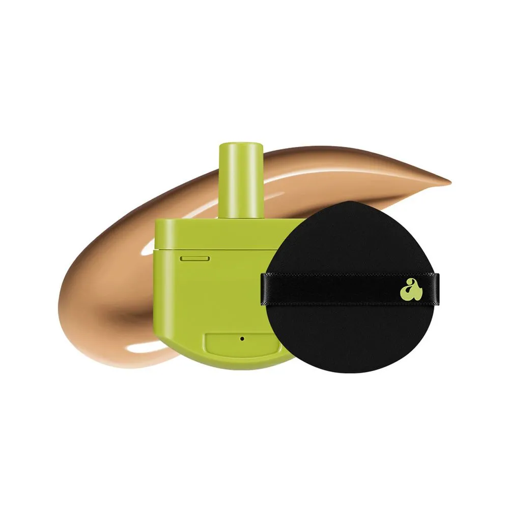 Unleashia Recarga de base satinada Satin Wear Healthy - Green Cushion Refill