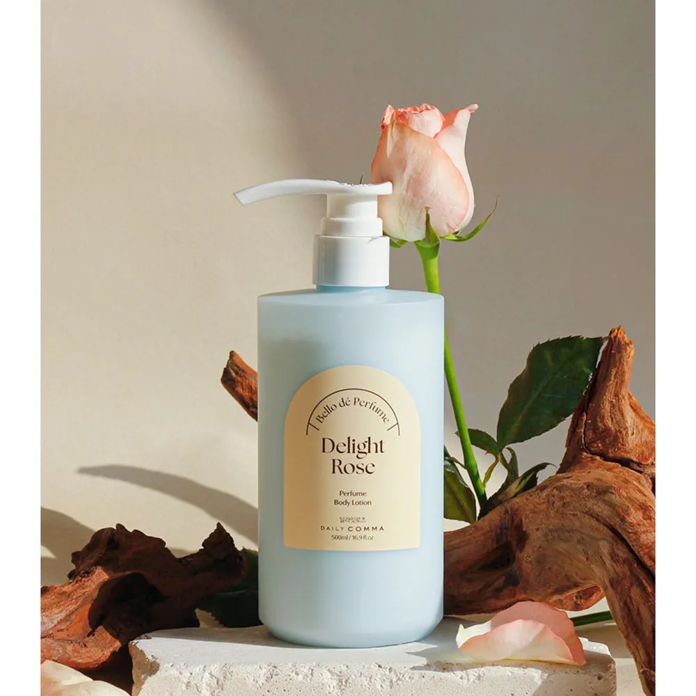 Daily Comma Loción Corporal Hidratante Perfumada Bello de Perfume Body Lotion Delight Rose