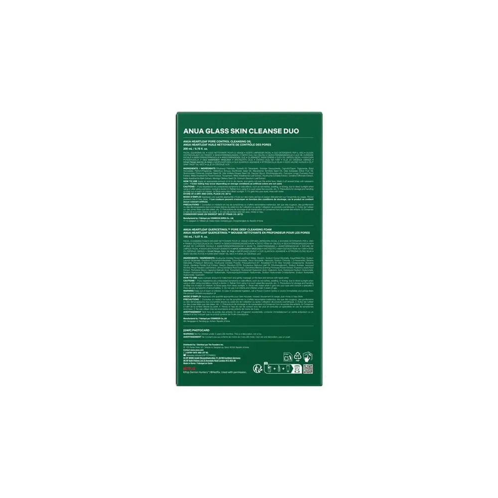 Anua Set de Doble Limpieza Facial Double Cleansing Duo Set Heartleaf