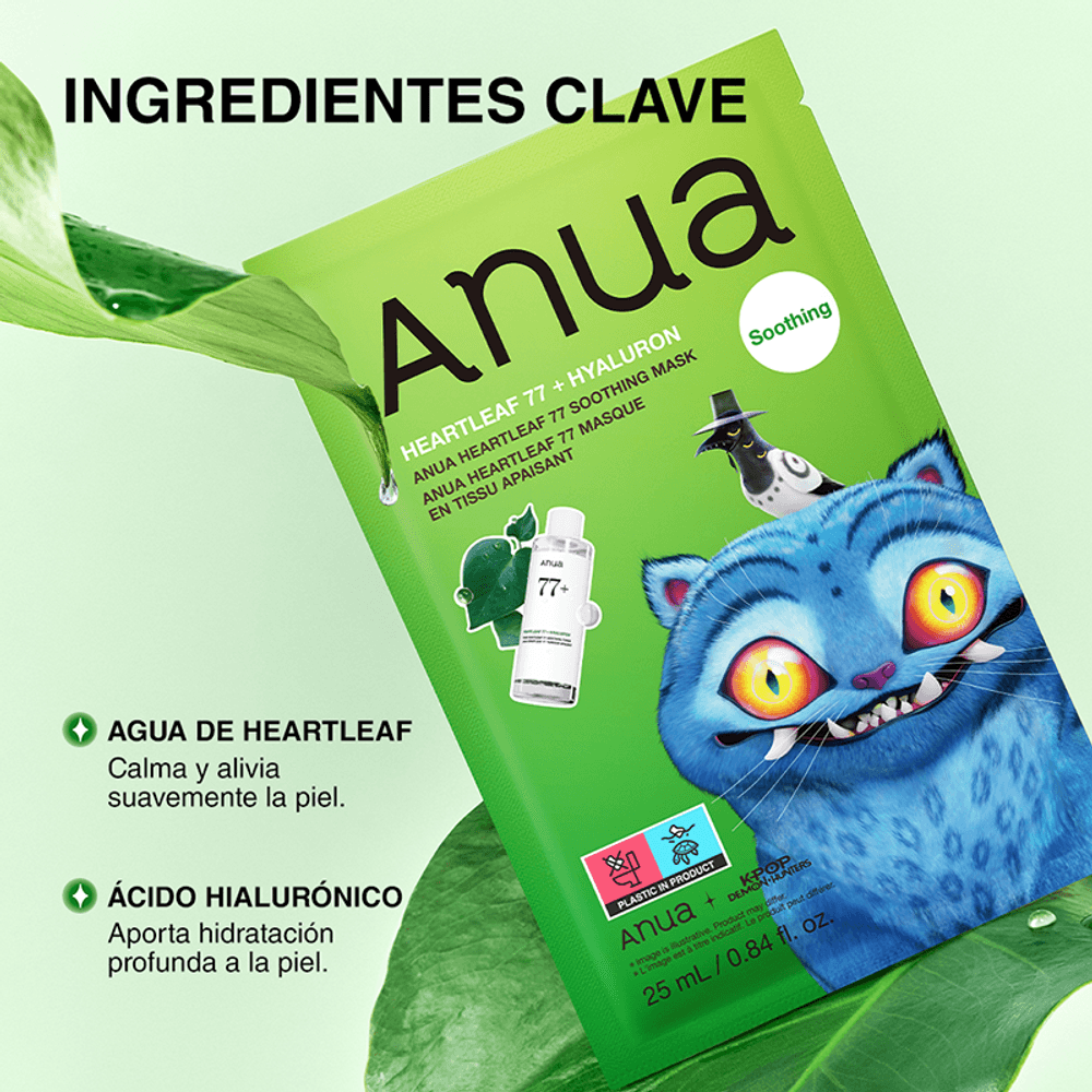 Anua Mascarilla Facial Calmante Heartleaf 77 Soothing Mask