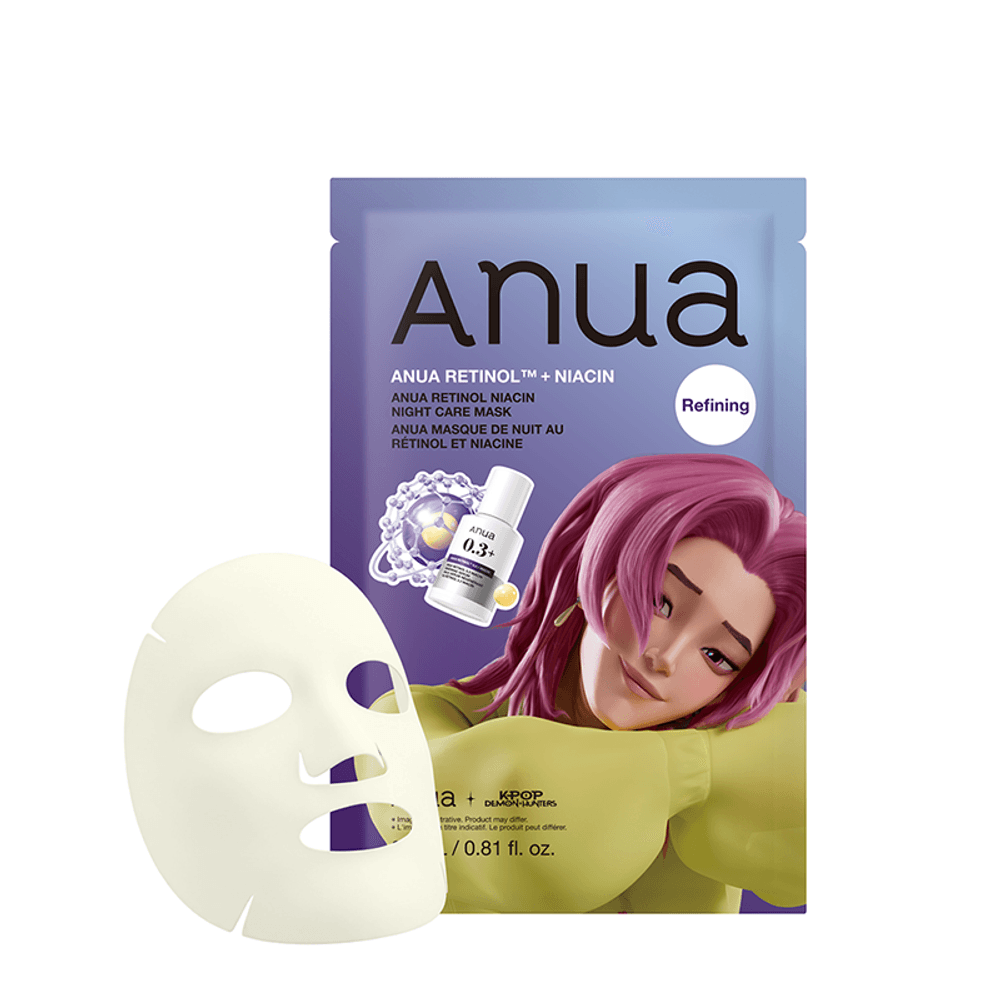 Anua Mascarilla Facial Renovadora Nocturna Retinol Niacin Night Care Mask