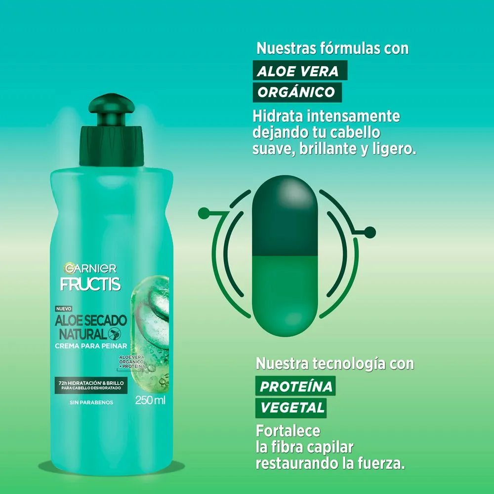 Fructis Crema Para Peinar Aloe Hidra Bomb