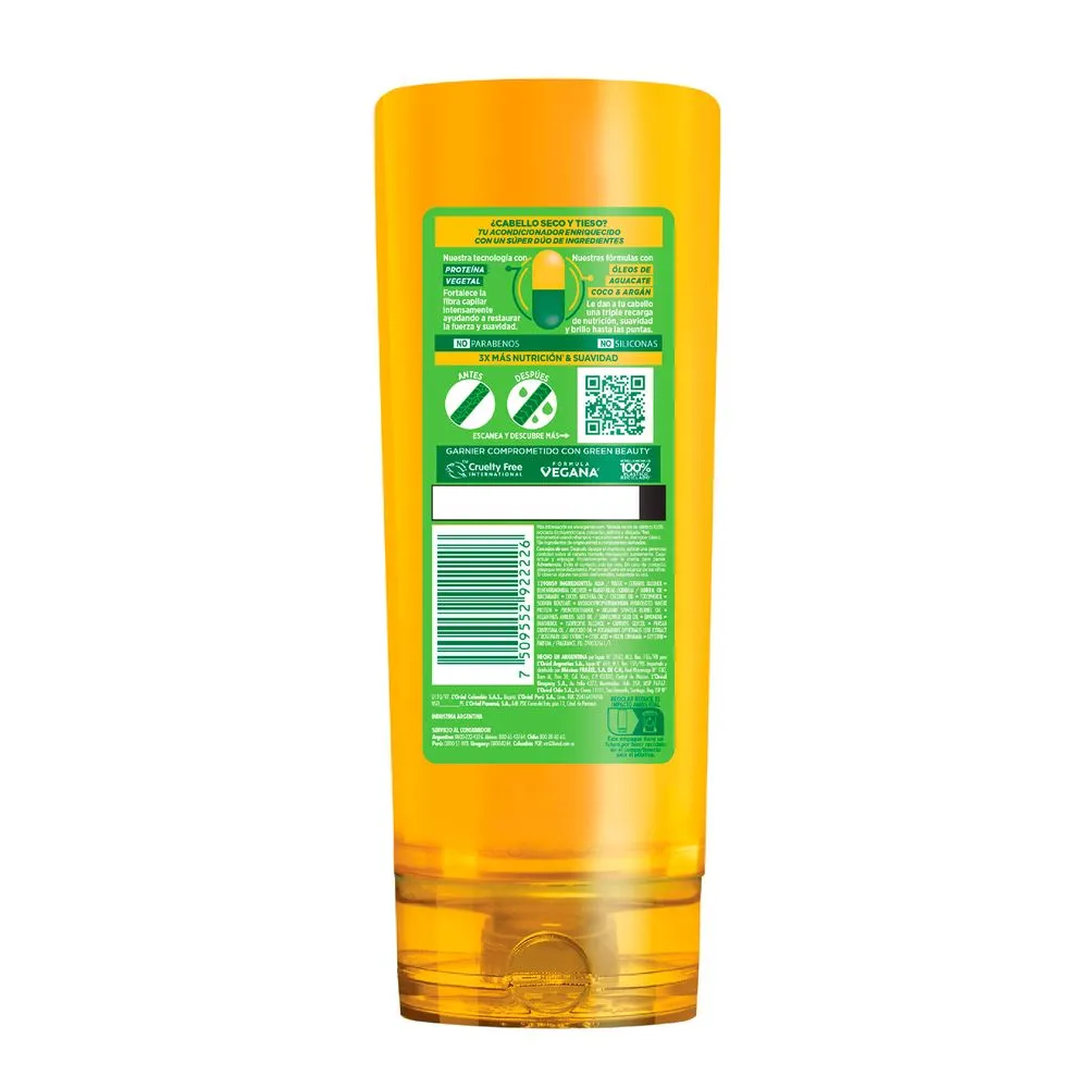 Fructis Acondicionador Fructis Recarga Nutritiva