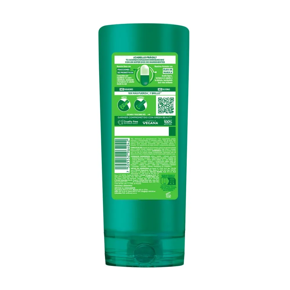 Fructis Acondicionador Fructis Probióticos Fuerza