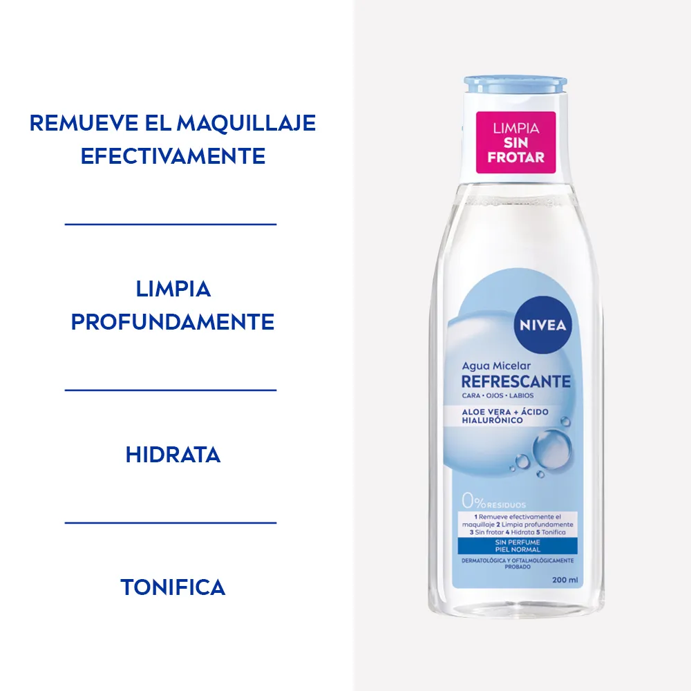 Nivea Agua Micelar 5 En 1 Refrescante Piel Normal