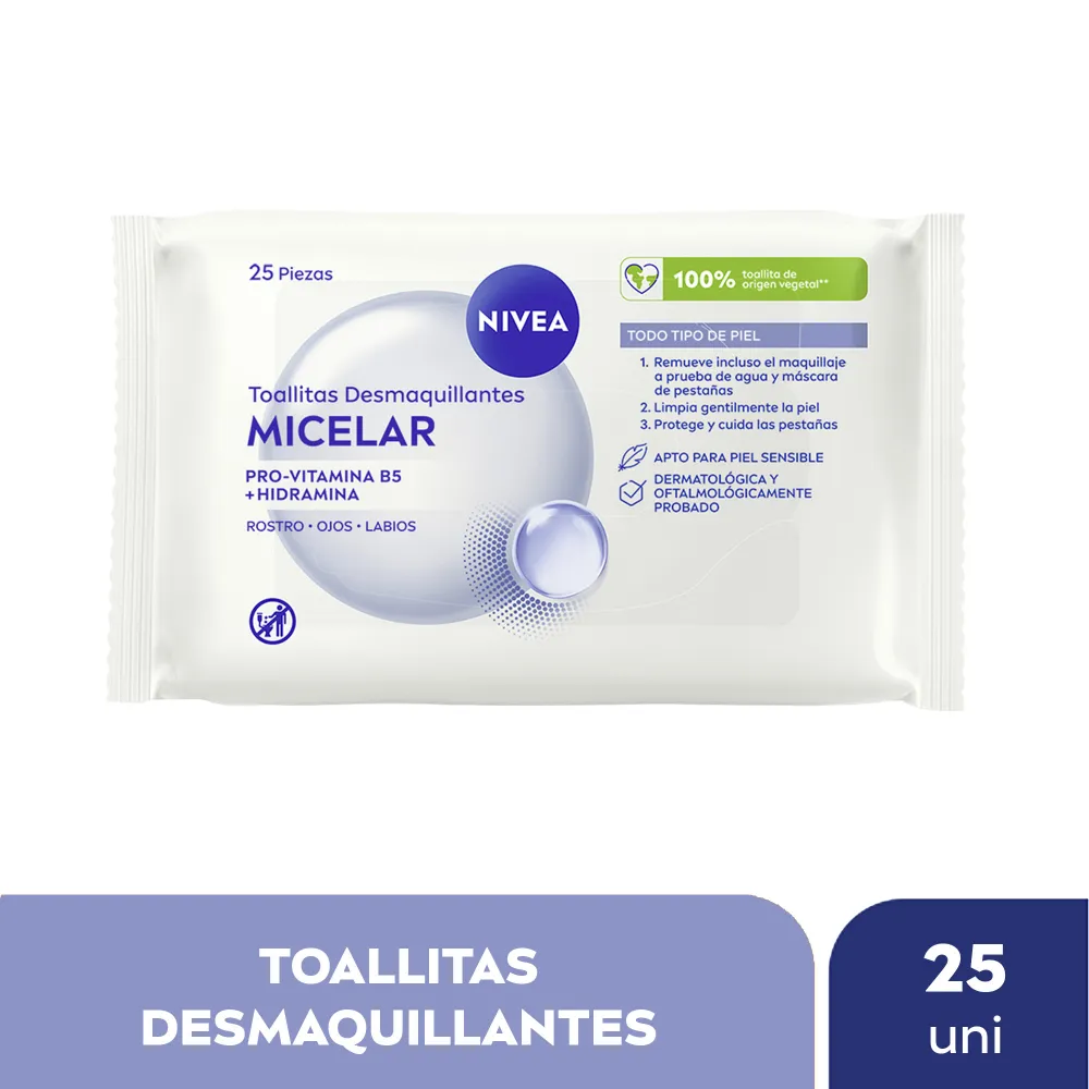 Nivea Toallitas Desmaquillantes NIVEA MicellAir para pieles sensibles