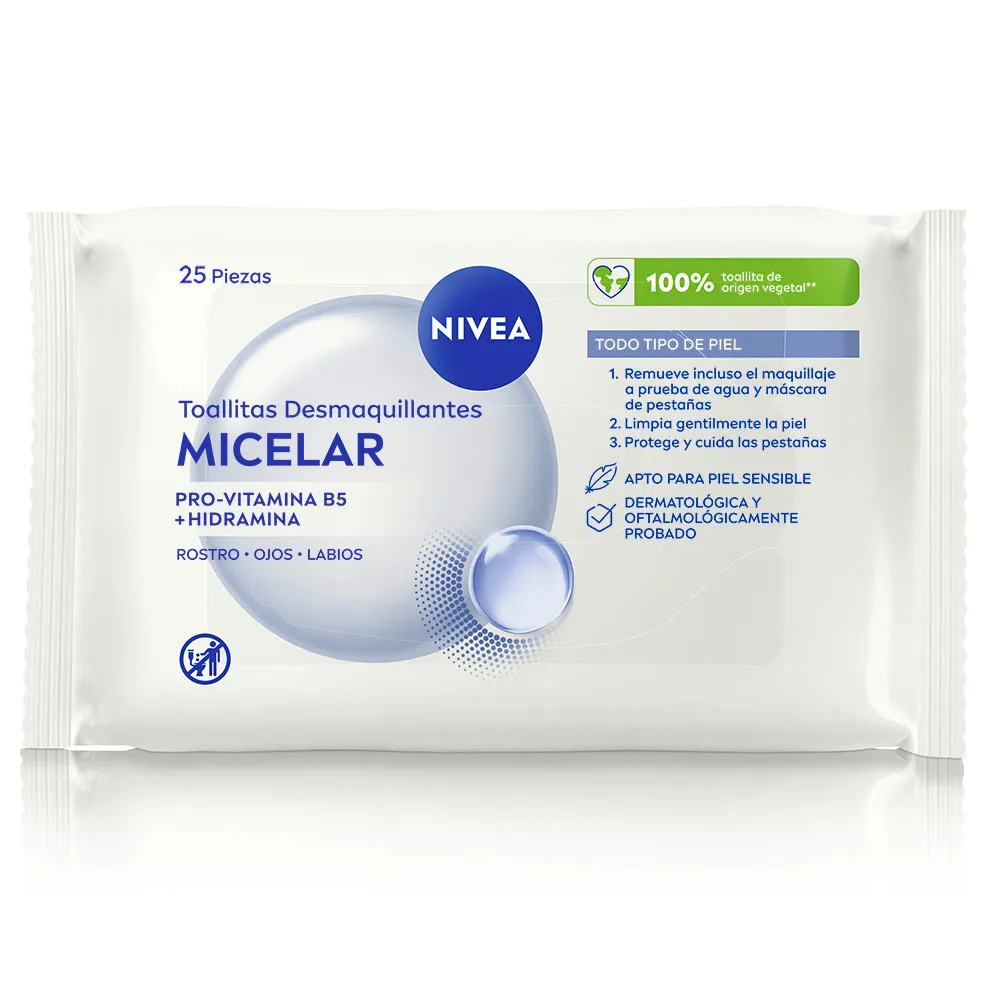 Nivea Toallitas Desmaquillantes NIVEA MicellAir para pieles sensibles