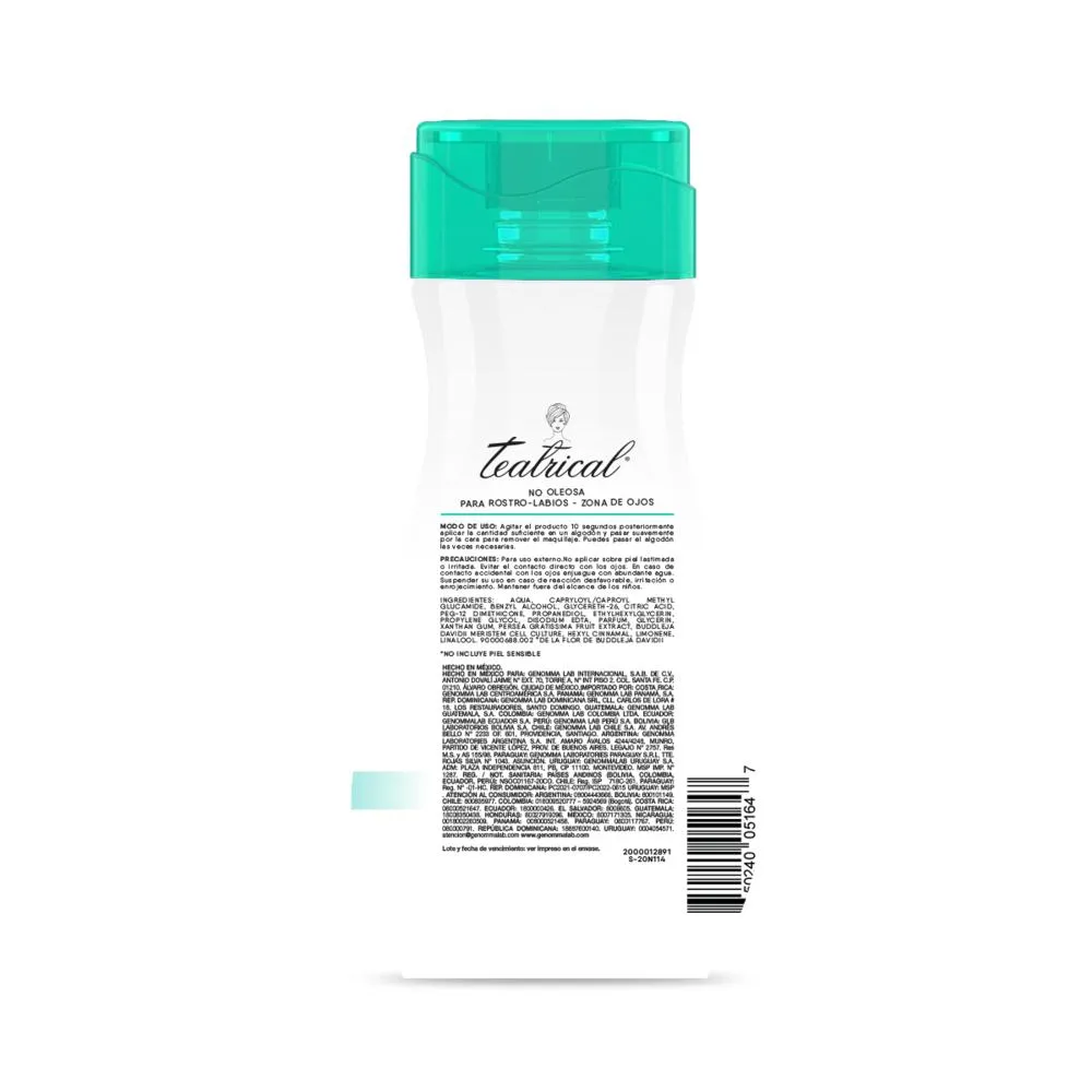 Teatrical Agua Micelar Humectante Con Células Madre
