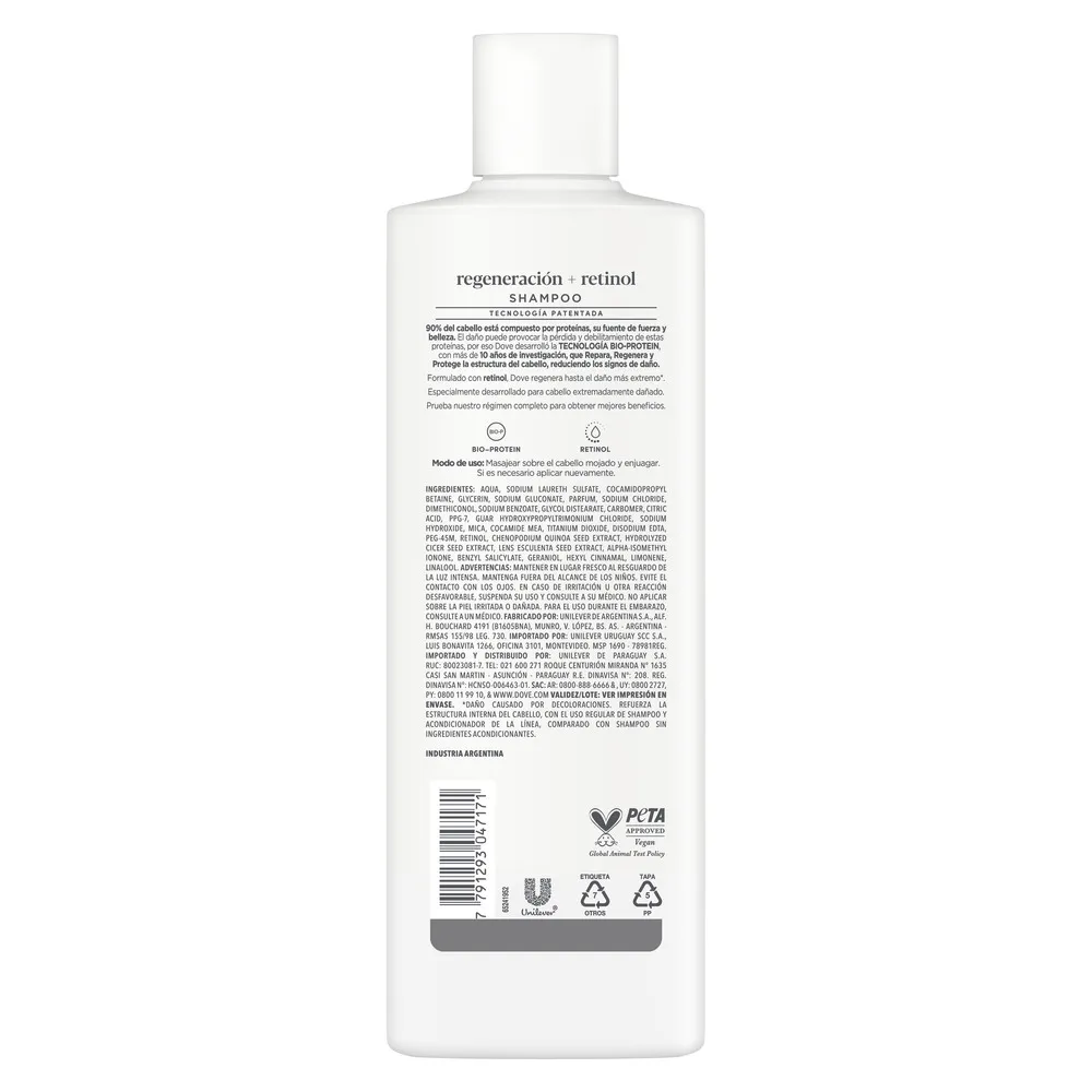 Dove Shampoo Dove Regeneración Extrema