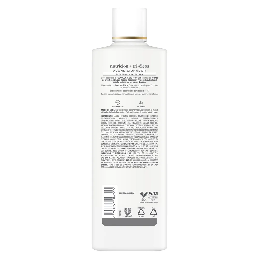 Dove Acondicionador Nutrición Óleo