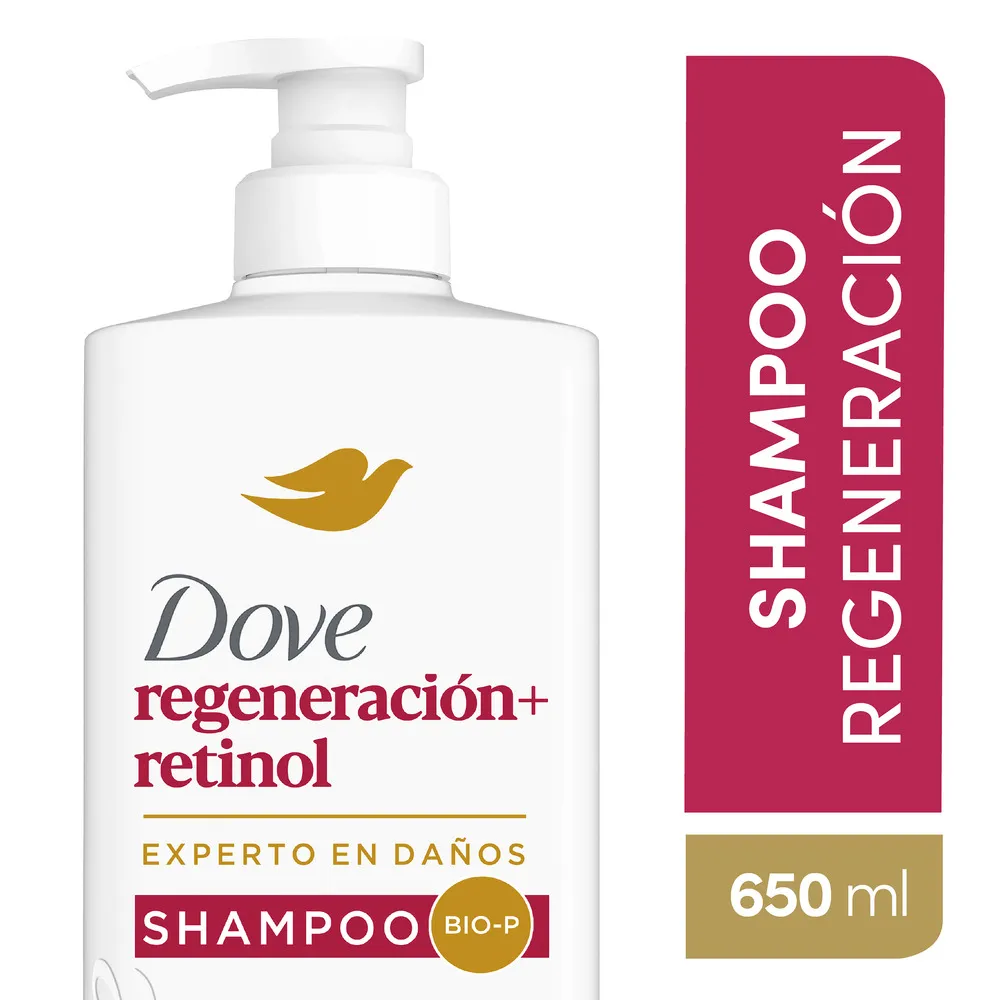 Dove Shampoo Regeneración + Retinol