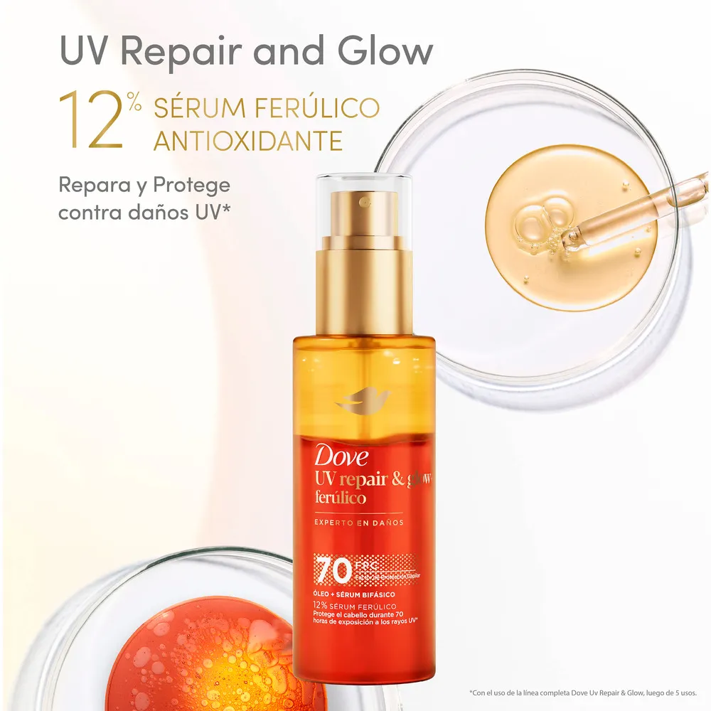 Dove Óleo + Sérum Bifásico DOVE UV Repair & Glow