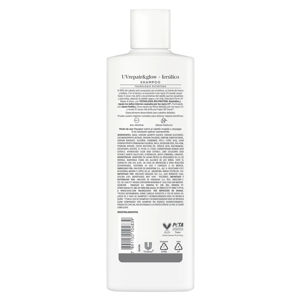 Dove Shampoo DOVE UV Repair & Glow