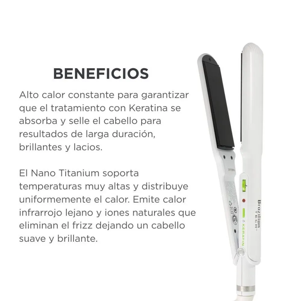 BaByliss Plancha Alisadora Brazilian Tech Keratina