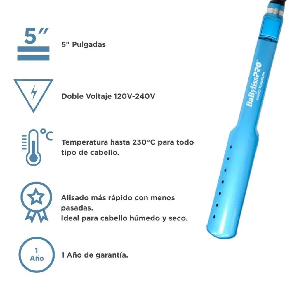 BaByliss Plancha Alisadora Ultradelgada Wet & Dry