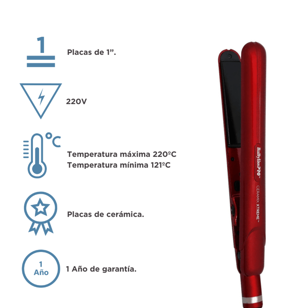 BaByliss Kit Ceramix Xtreme: Secador + Plancha Cerámica 5572