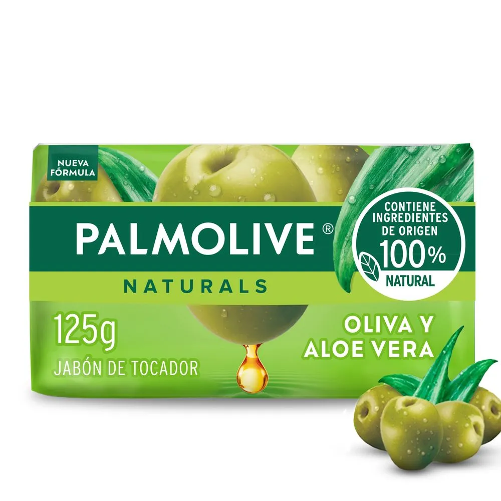 Palmolive Jabón de Tocador Naturals Aloe y Oliva