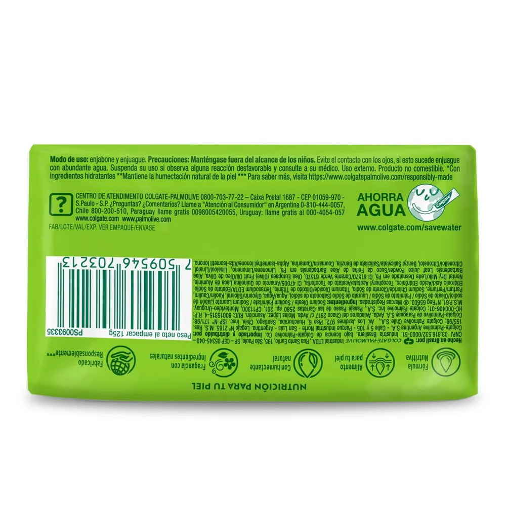 Palmolive Jabón de Tocador Naturals Aloe y Oliva